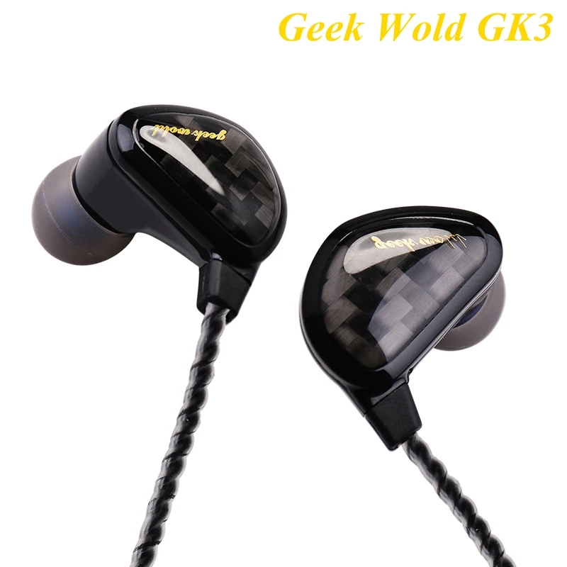 Оригинальные наушники Geek Wold GK3, проводные наушники с динамическим драйвером, 3,5 мм, Hi-Fi стерео гарнитура с тяжелыми басами, без микрофона
