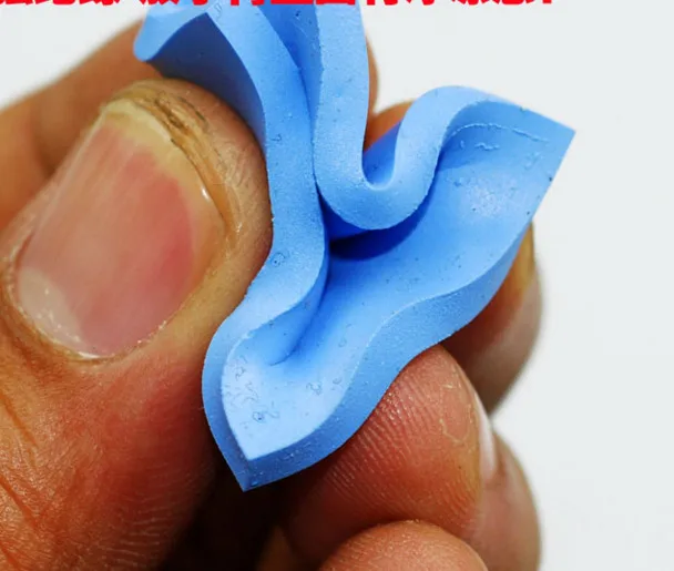 Силиконовая деталь синие теплопроводные силиконовые накладки для ЦП толщиной 4