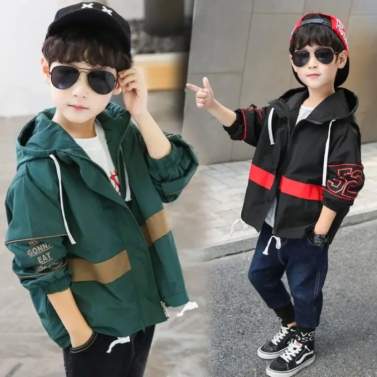 INS/Лидер продаж куртки для мальчиков Корейская весенне-осенняя куртка детей