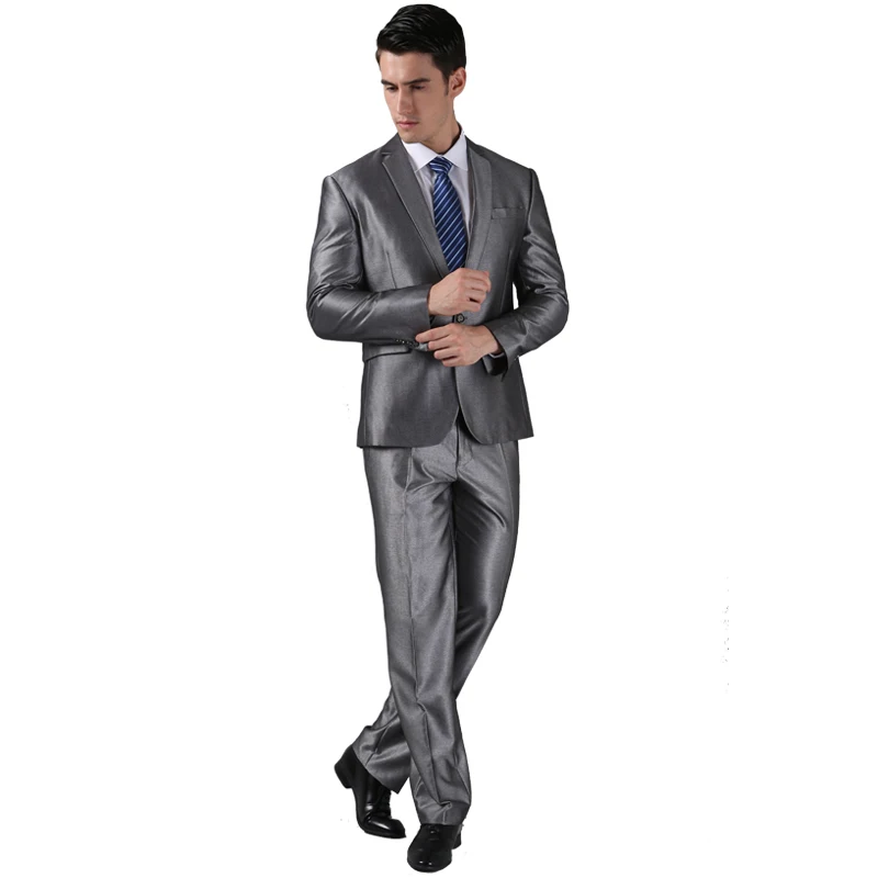 Комплект из 2 предметов (пиджак + брюки) однобортный смокинг свадебные костюмы