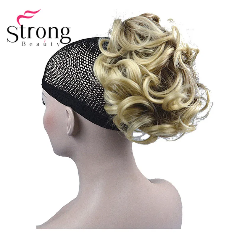 StrongBeauty короткий конский хвост наращивание волос синтетические волосы волнистые