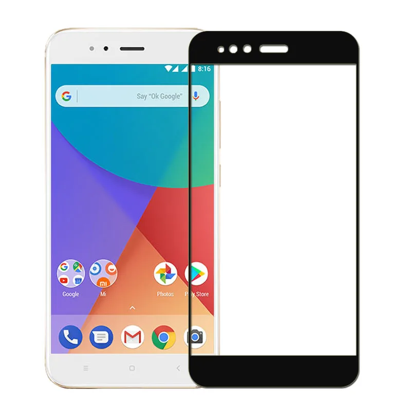 Для Xiaomi Mi a1 стекло закаленное Полное покрытие протектор экрана xiomi mia1