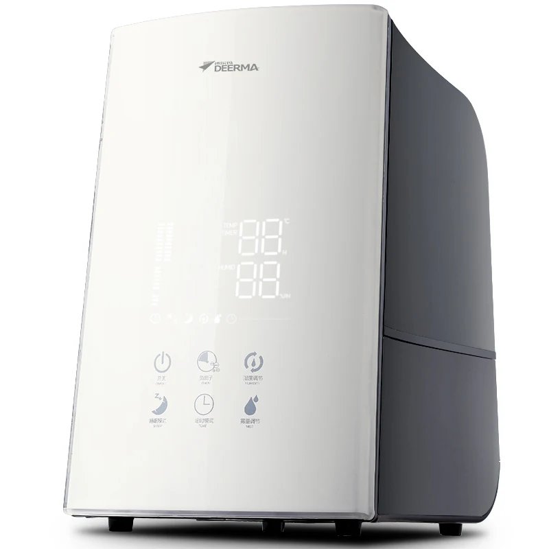 

4.9L Anion Air Humidifier Car Home Touch Control Air Purifier LCD Display humidificador Machine Oxygen Bar Household DEM-F748
