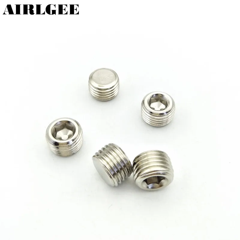 Пневматическая наружная резьба 1/4 дюйма PT внутренняя Шестигранная головка лампа