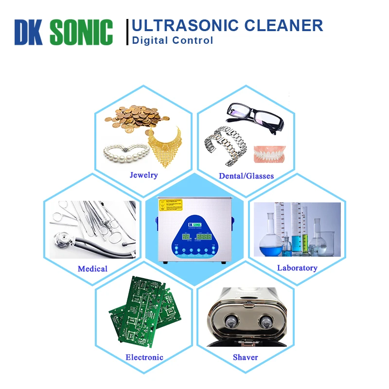 Цифровой DK SONIC 3.2L Ультра звуковой пистолет Очиститель Degas нагрев нержавеющая