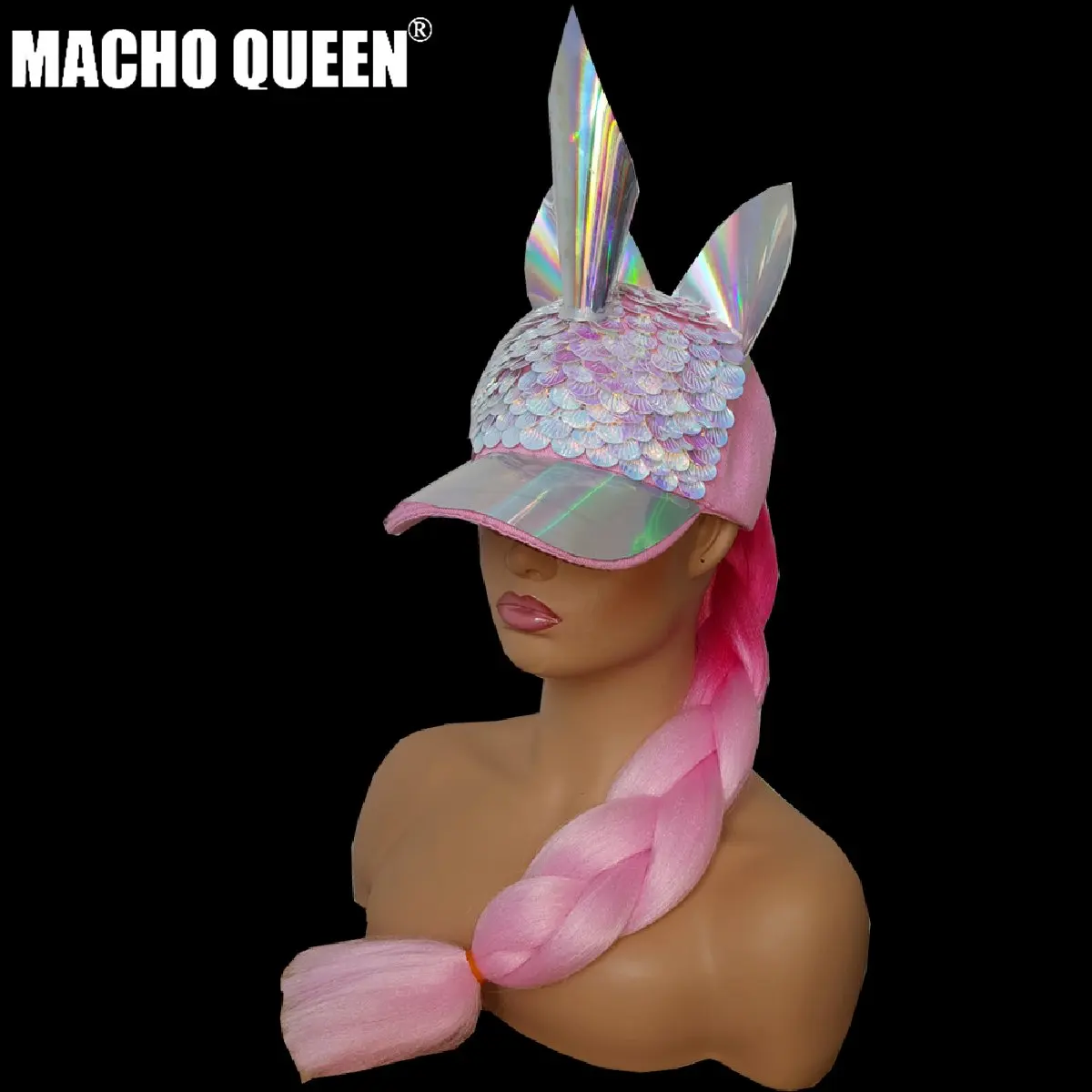 Костюмы Burning Man Rave голографическая шапка единорога шляпа вечерние принадлежности