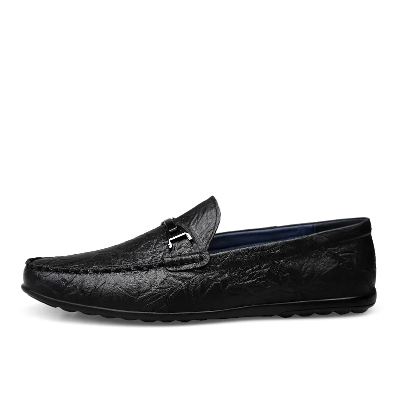

Large Size 37~46 Genuine Leather Men Loafers Great Quality Soft Leather Men Flat Shoes Oxfords Casual Driving Shoes