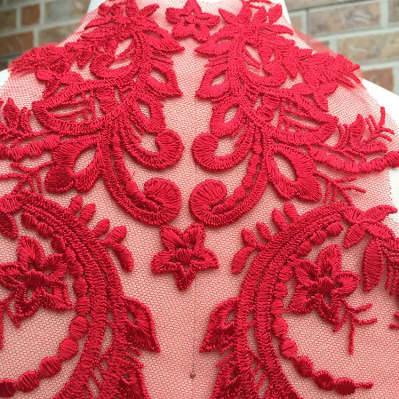 1pc Exquisite Lace Applique Embroidered Sew on Flower Patches For Wedding Dress Skirt Fashion Sticker Diy Home Decoration Repair | Дом и сад