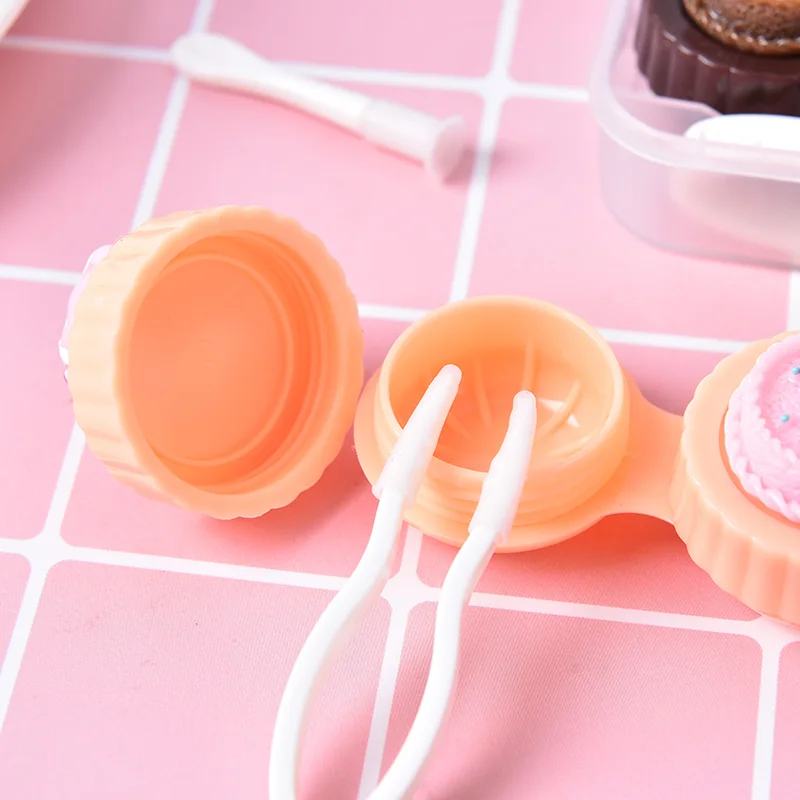 Двойная коробка для контактных линз чехол набор ухода за глазами держатель