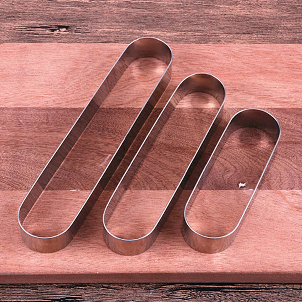 Мусс кольцо печенья выпечки овальной формы круг резак Кухня из нержавеющей стали