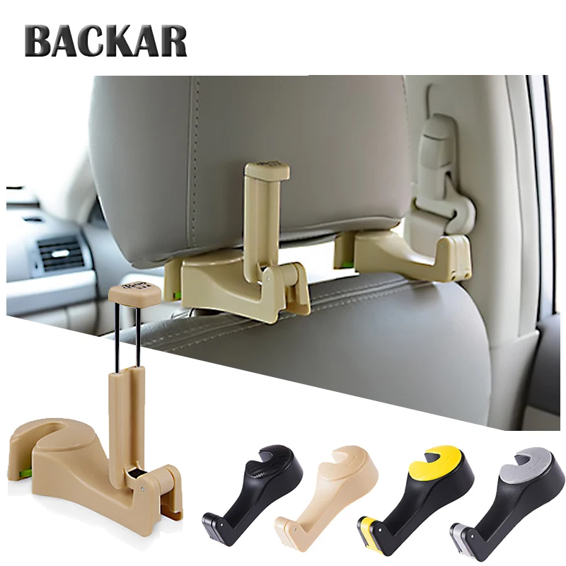 BACKAR Универсальные Задние чехлы для сидений автомобиля из ткани держатель