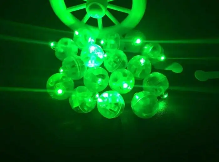 100 шт./лот круглые светодиодные воздушные шары мини-лампы для фонарей