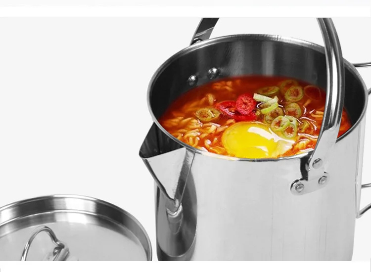 1.2L Открытый чайник из нержавеющей стали альпинистский кемпинговый чайник Портативный подвесной кухонная утварь кофе для пикника