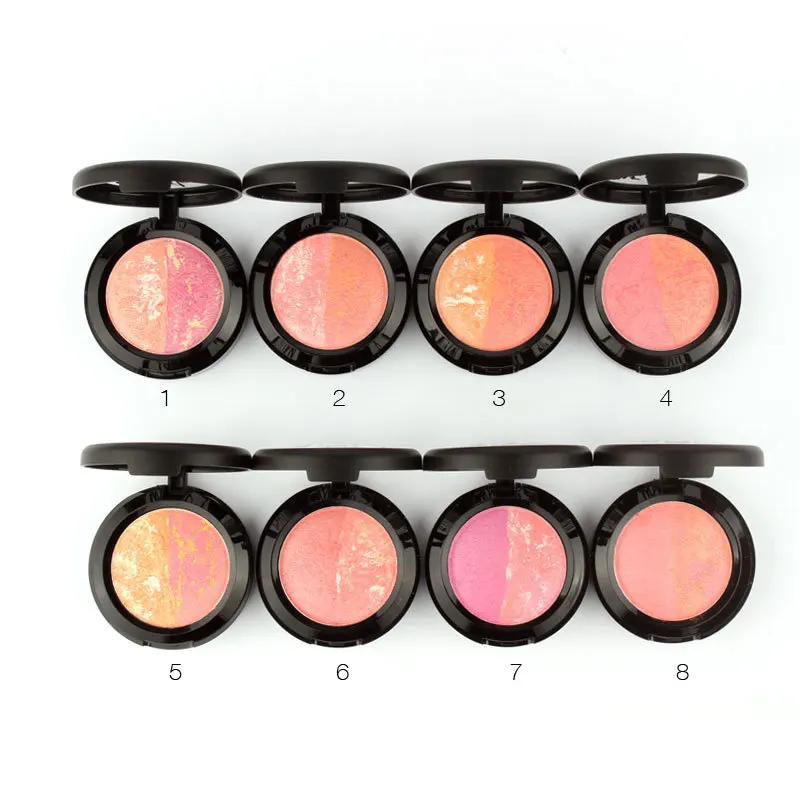 1 шт. профессиональные Румяна для лица Запеченные + кисть Benifit Палитра 8 цветов на