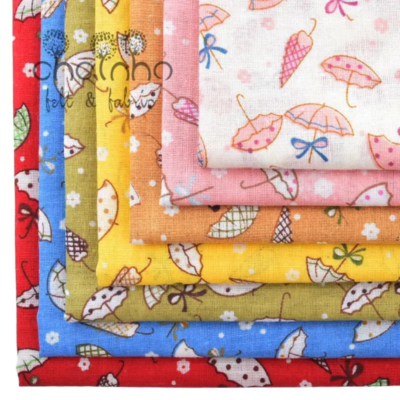 Тонкая хлопковая ткань для вырезок четверть ткани квилтинга рукоделия шаблон 7