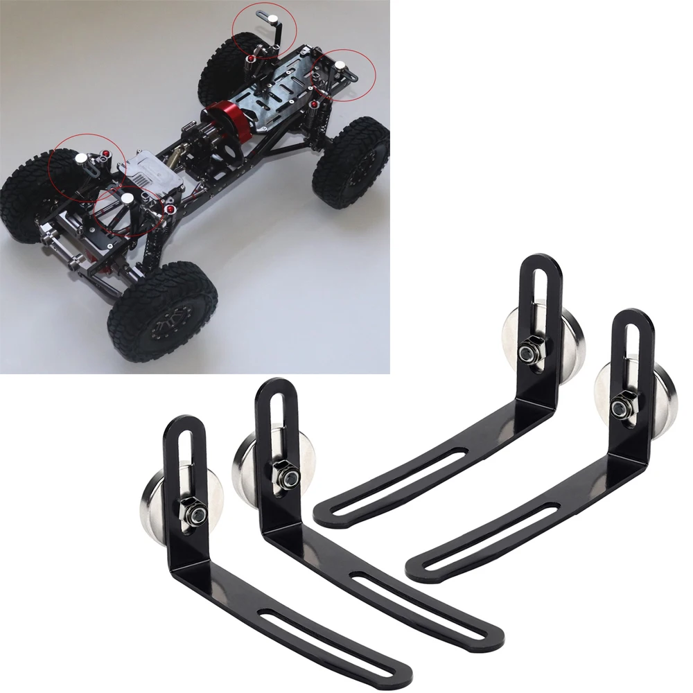 4 шт. RC Corpo Shell Carro de Montagem Metal L Suporte com lma para 1:10 Crawler Axial SCX10 90046 D90|Детали и аксессуары| |