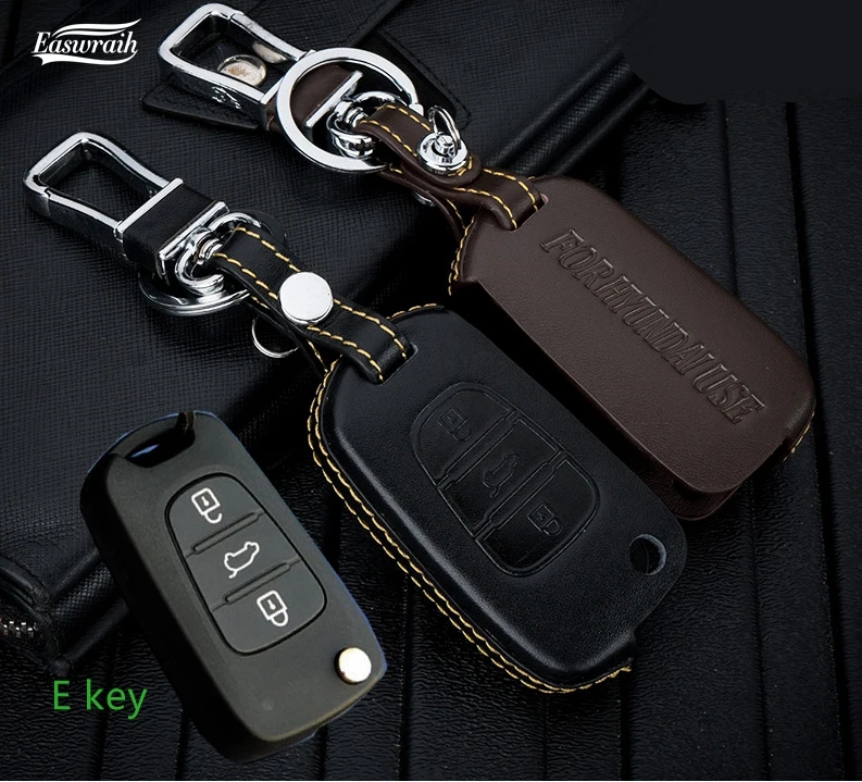 4D высококачественный кожаный чехол для автомобильного ключа держатель Hyundai IX35 IX25