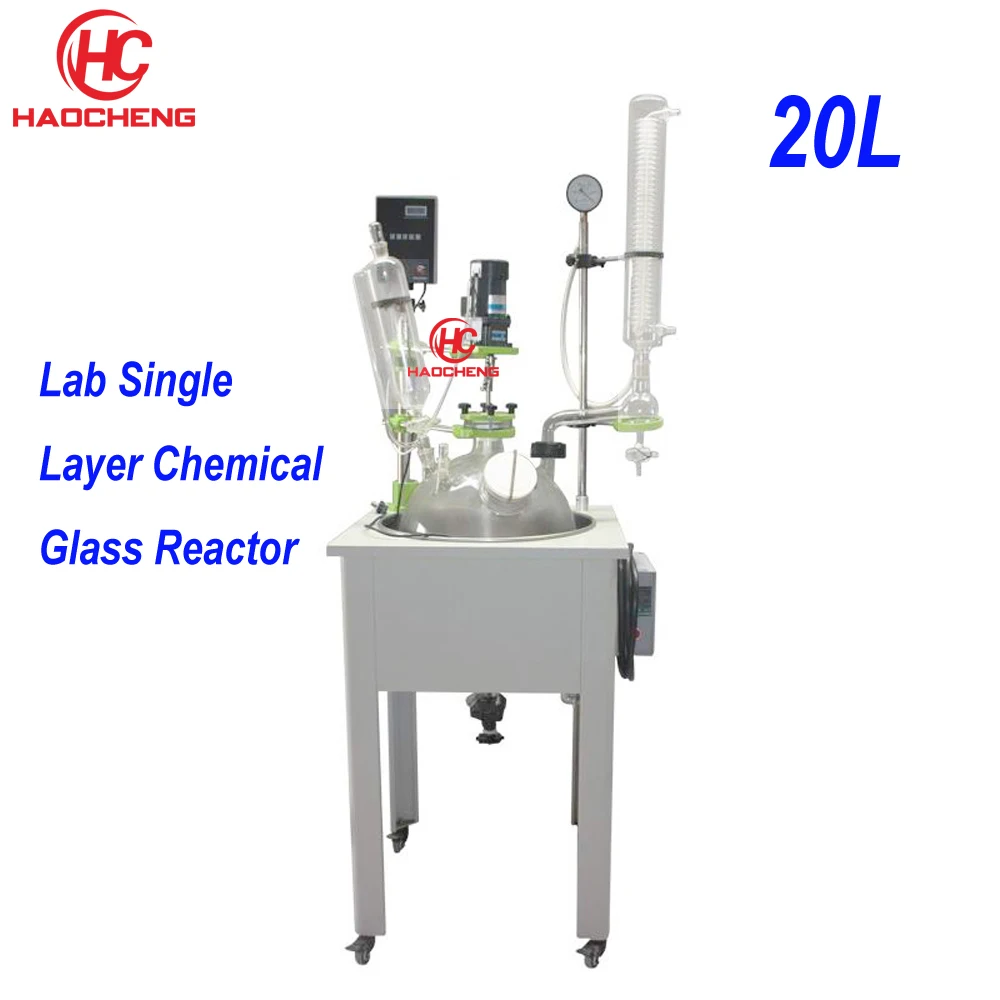 

Free shipping,20L Single Chemical Reactor Chemistry Reacting Vessel