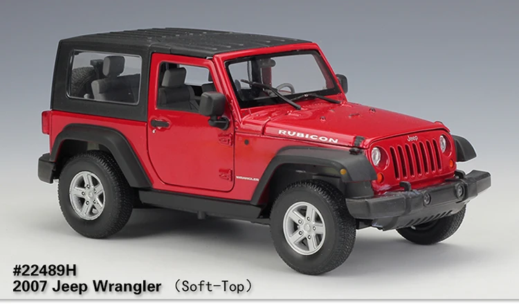 Welly 1/24 весы США 2007 Jeep Wrangler SUV литая модель металлическая модель автомобиля игрушка для детей подарки коллекция