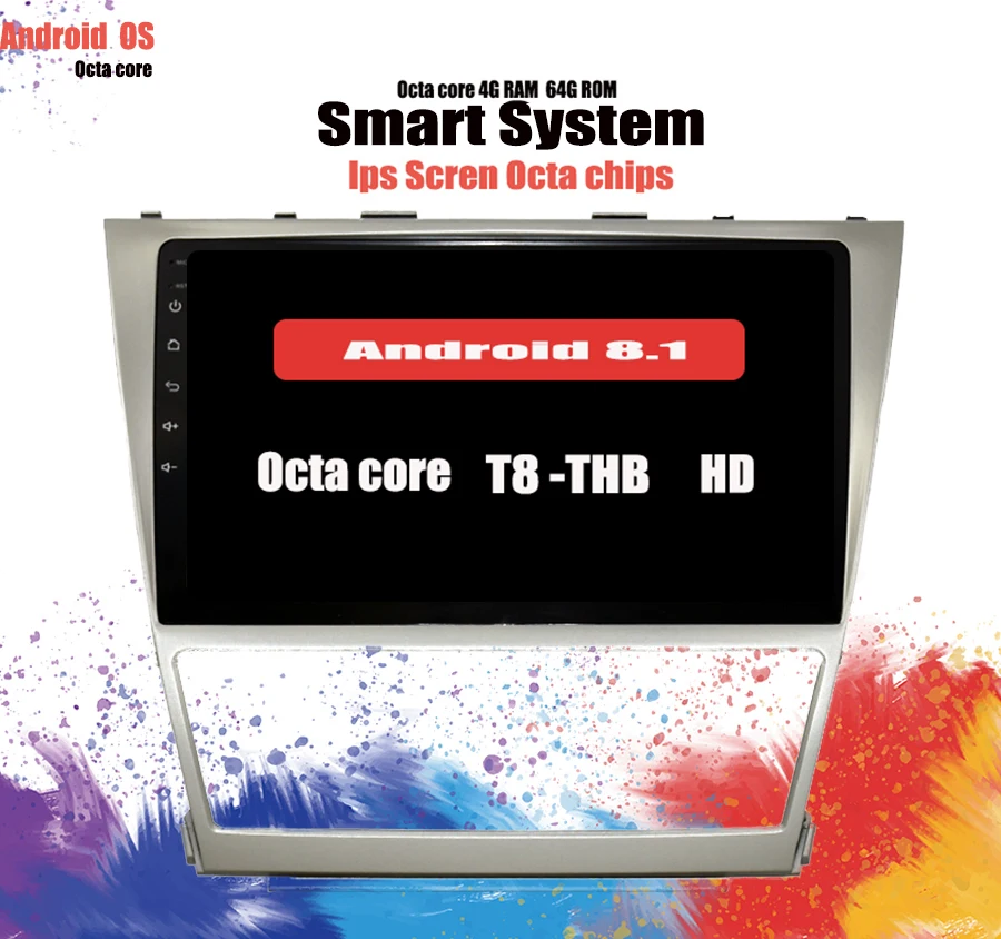 Android 10 0 Octa Core 1 &quotАвтомобильный dvd плеер для Toyota Camry 2008 2011 GPS Navi поддержка dab +