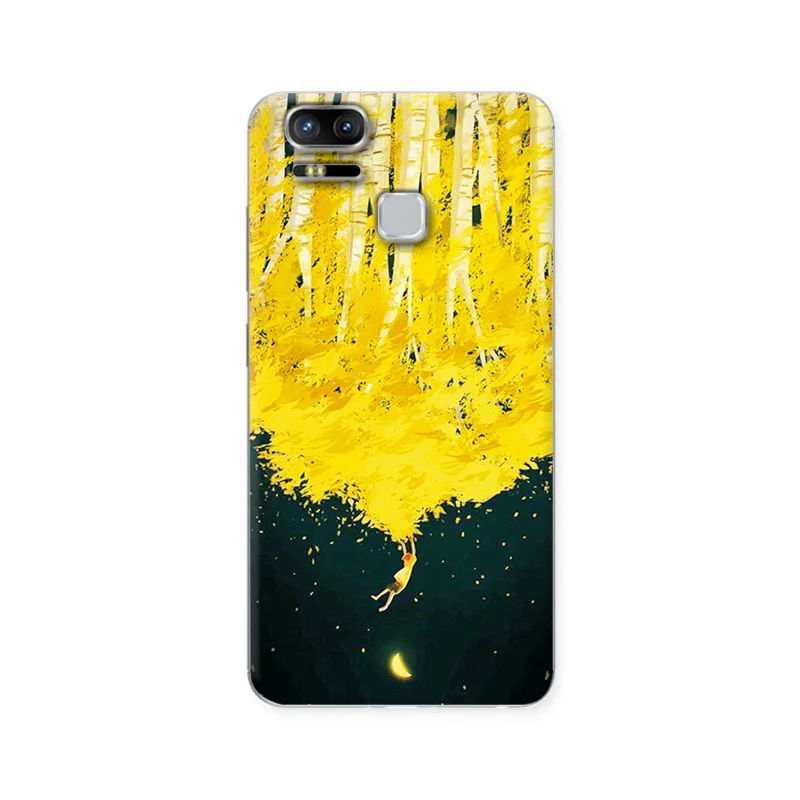 YOUVEI Couple Phone Case For ASUS Zenfone 3 Zoom ZE553KL Earth Moon Painted TPU Silicon Cover 5.5'' |