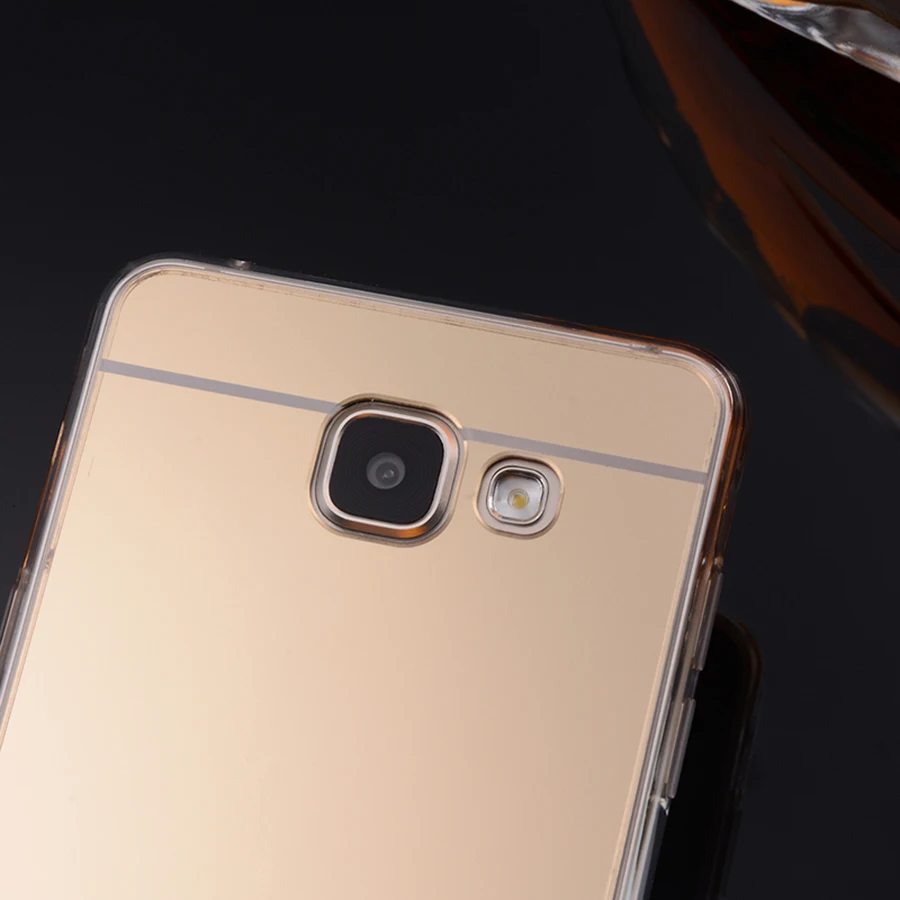 Телефонные чехлы для Samsung Galaxy A5 2016 чехол с зеркальной поверхностью мягкая Задняя