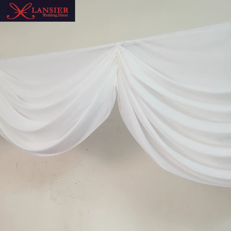 6 метров длина Белые Свадебные гирлянды для декорации фона съемные swag