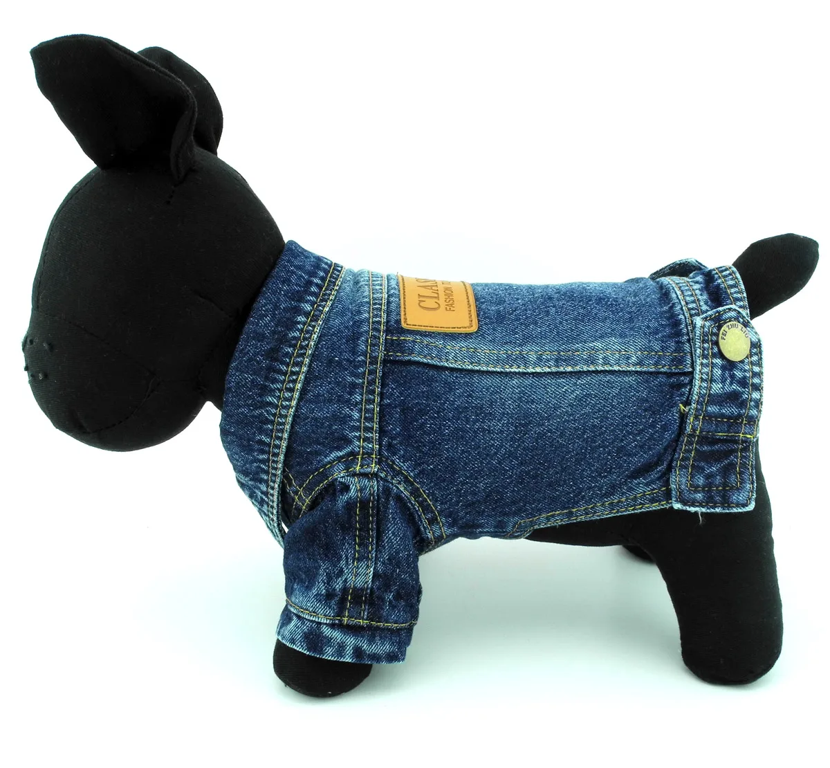 Классическая джинсовая куртка для домашних животных пальто джинсы мужской