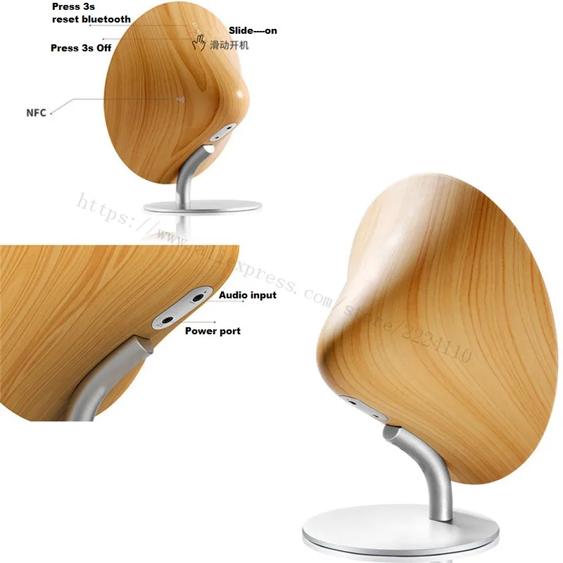 Высокое качество древесины портативные bluetooth динамики Беспроводной аудио