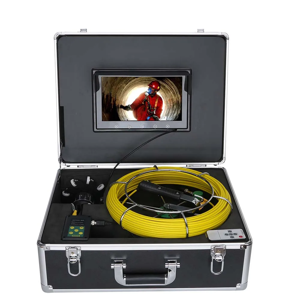 10 inch WiFi Wireless Pipe Inspection Video Camera Drain Sewer Pipeline Industrial Endoscope IP68 360 Degree Rotating | Безопасность и