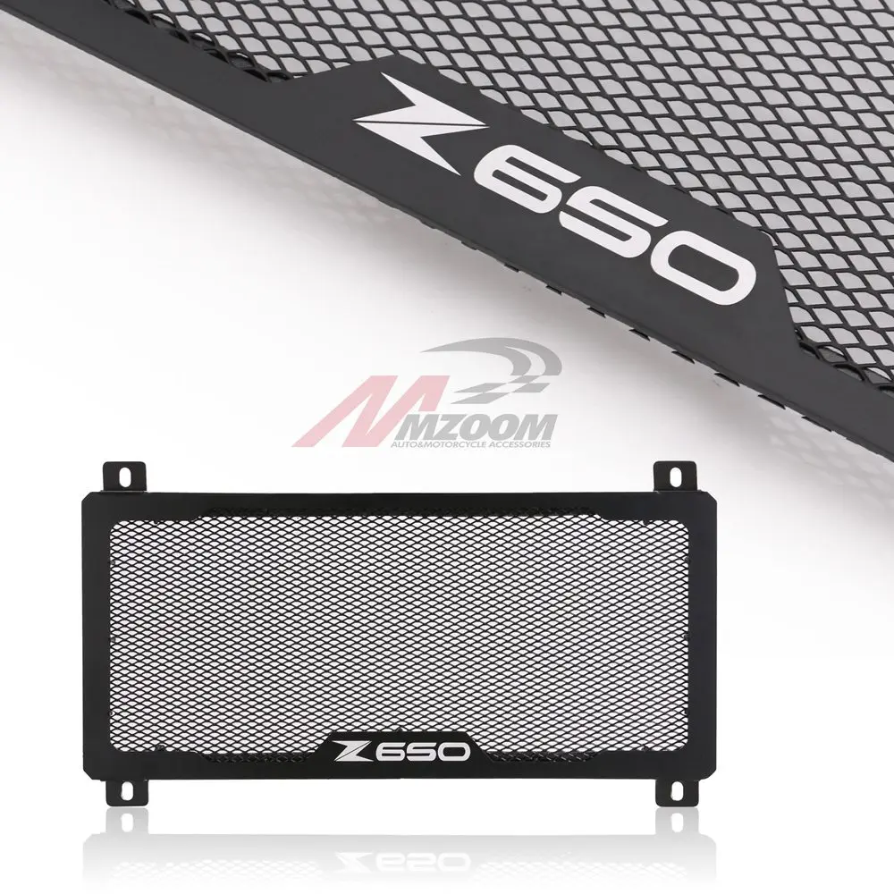 BLACK Motorcycle Radiator Guard Grille Oil Cooler Cover Bike Racing For KAWASAKI Z650 NINJA650 NINJA 650 2017 2018 | Автомобили и