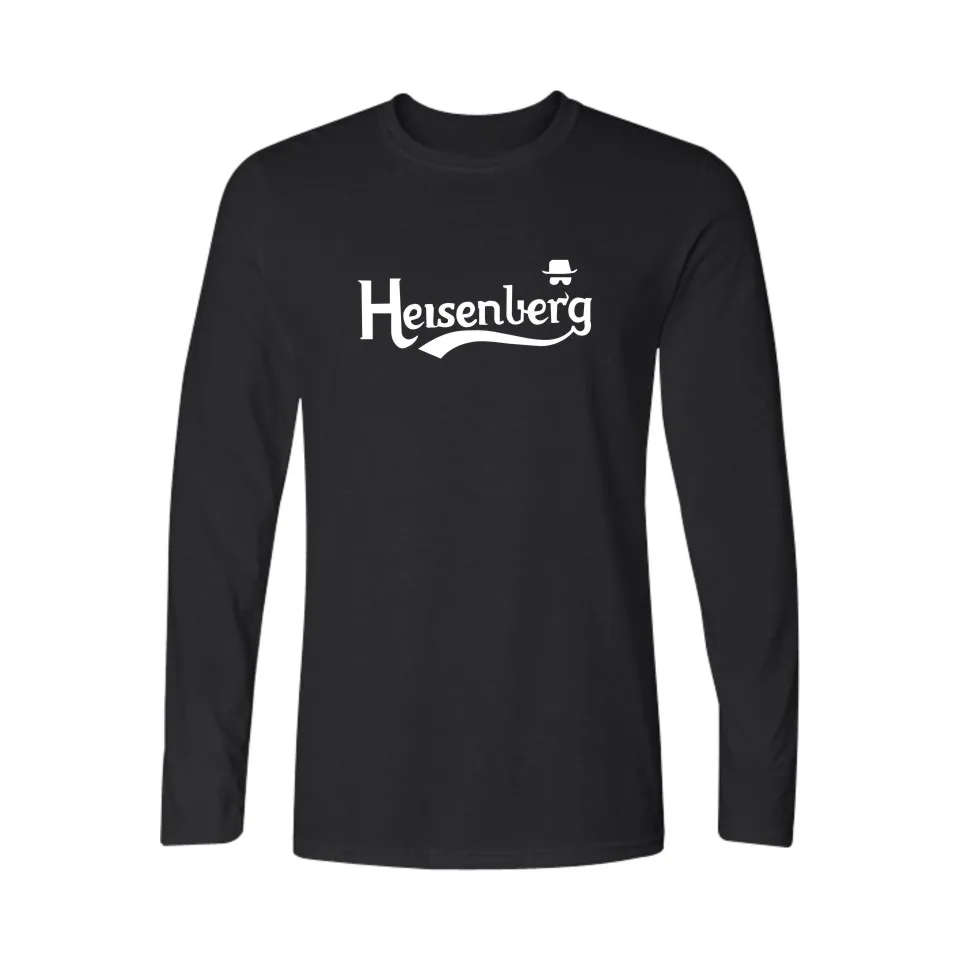 Женская хлопковая футболка с длинным рукавом принтом и Хайзенбергом | одежда