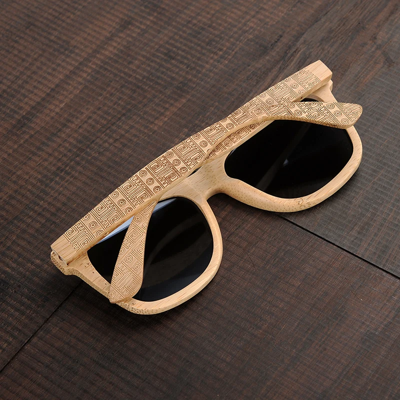 

BOBO BIRD Brand Retro Bamboo Sunglasses Women And Men With Silver Polarized Lens Glasses As Best Men's Luxury Gifts C-DG06a