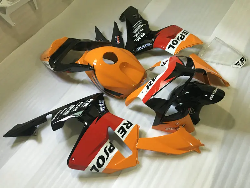 Мотоцикл обтекатель комплект для HONDA CBR600RR F5 03 04 CBR 600RR CBR 600 RR 2003 2004 ABS красные, оранжевые черные обтекатели комплект+ подарки HL25