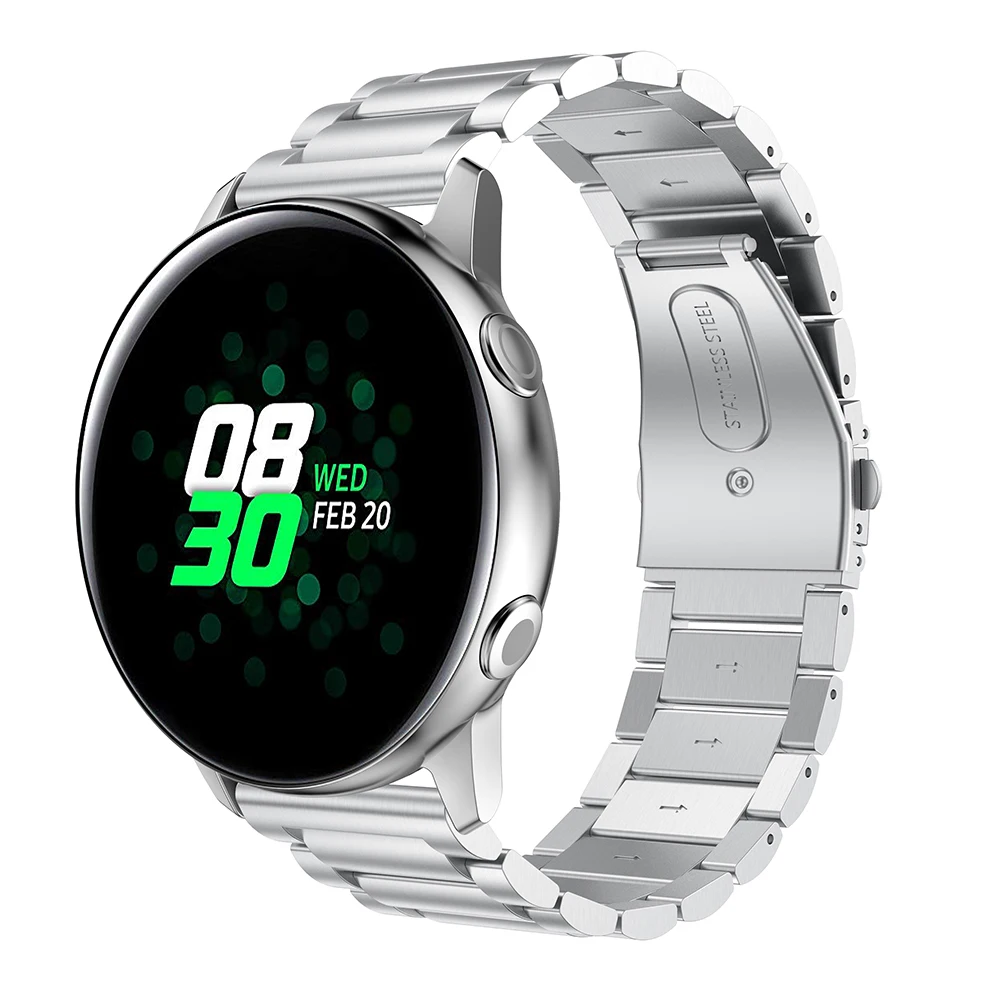 Браслет из нержавеющей стали 316L для Samsung Galaxy Watch Active браслет с металлическими