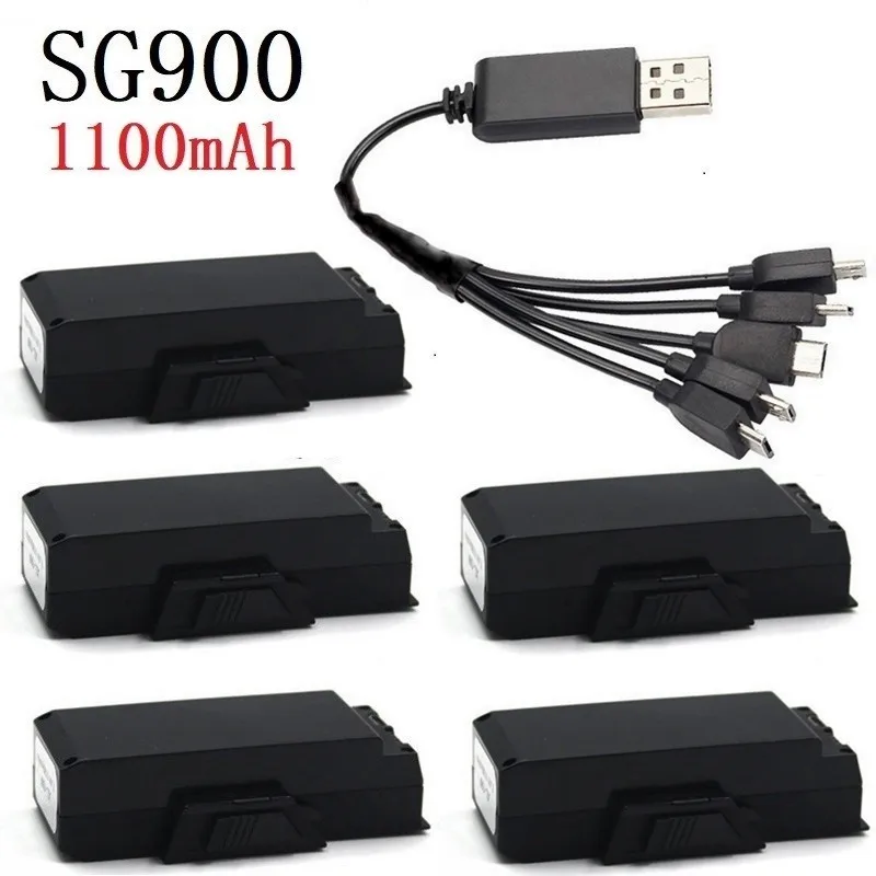(5 в 1) 3 7 V 1100mAh Lipo зарядное устройство наборы для SG900 F196 X196 X192 RC вертолет