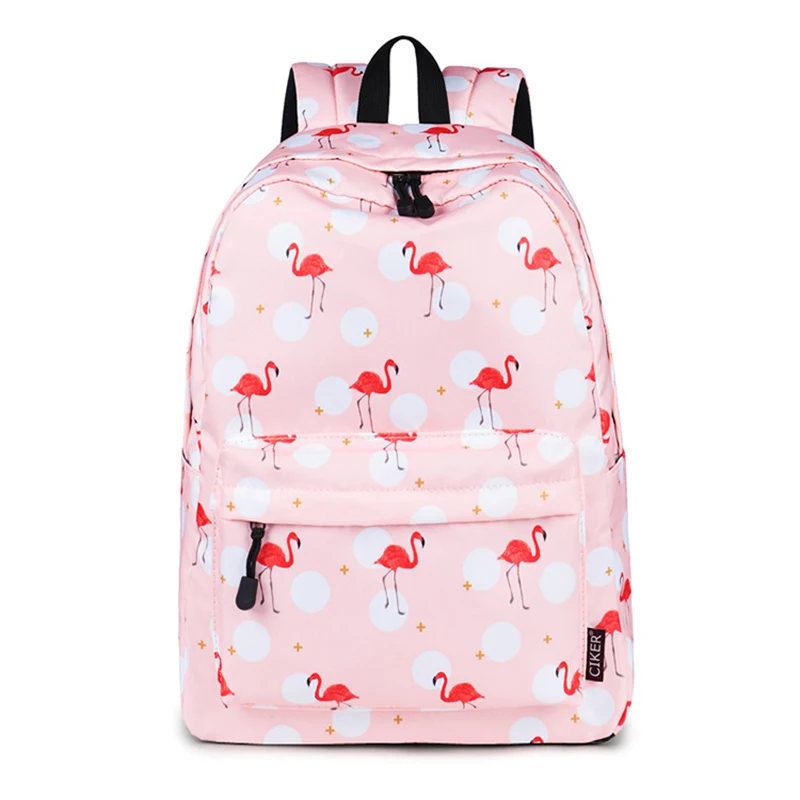 7815Pink Модный женский рюкзак с принтом животных, фламинго, большой рюкзак для ноутбука, для девушек, студентов, школьников, сумка для книг, женские сумки - Цвет: 7815Pink