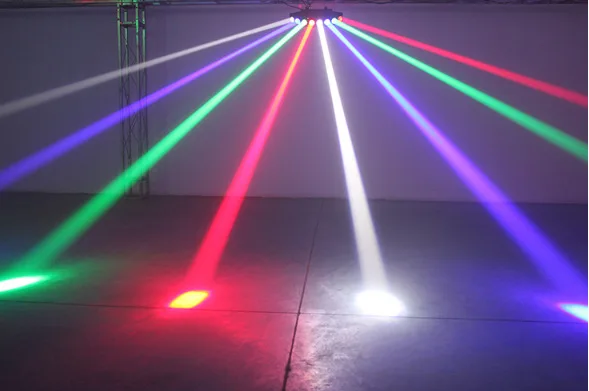 Stage Beam Lamps PRO DJ Show Party Lighting DMX512 Disco Bar Xmas RGB 8 Heads Projector Spotlights | Лампы и освещение