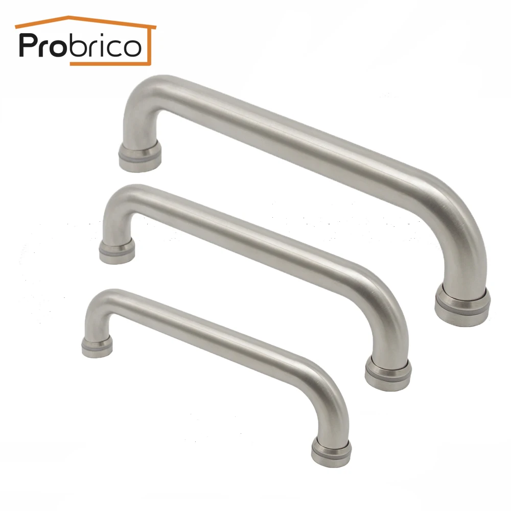 Probrico Grab Bar Толстая проволочная форма из нержавеющей стали полая дверная ручка 11