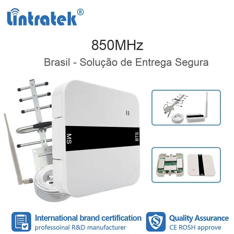 Lintratek 2G GSM 850 3G UMTS мобильный телефон ретранслятор CDMA репитер сигнала МГц Сотовый