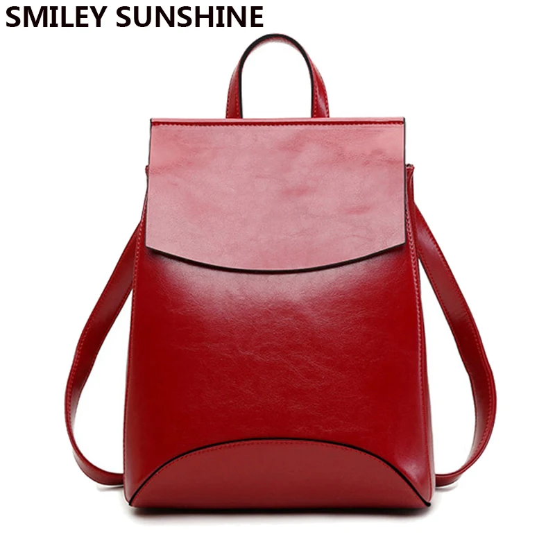 Модные кожаные женские рюкзаки Женская дорожная школьная сумка рюкзак для