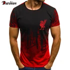 Мужская футболка с короткими рукавами, летняя повседневная футболка с круглым вырезом и 3D-принтом