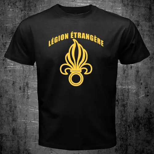 

Special French T shirt men Foreign Legion army Combat printed top tee shirt US size