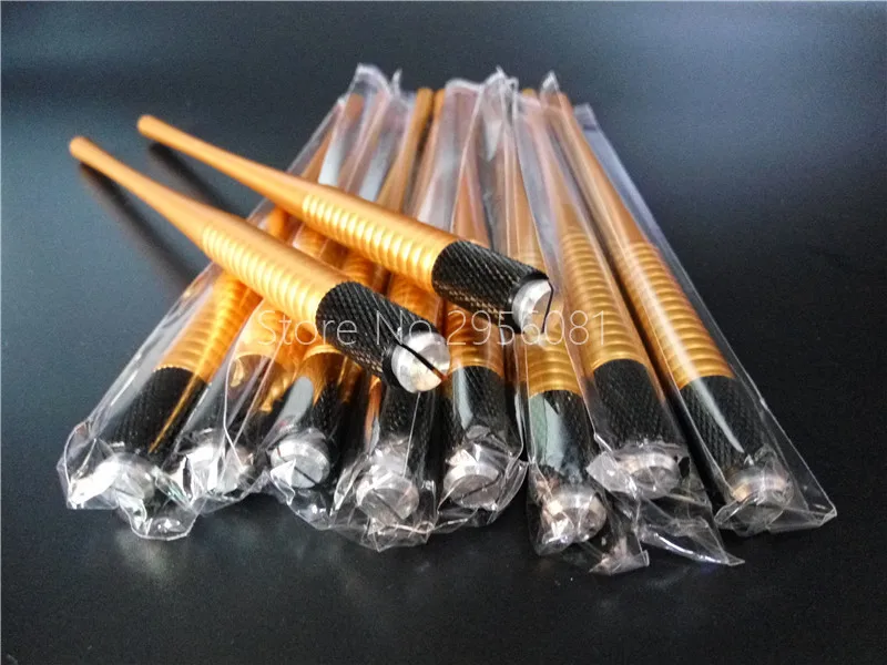 30pcs Permanent Makeup Eyebrow Microblading Pen Manual Tattoo Pen Machine Needls For 3D Eyebrow Lips Eyeliner Embroidery