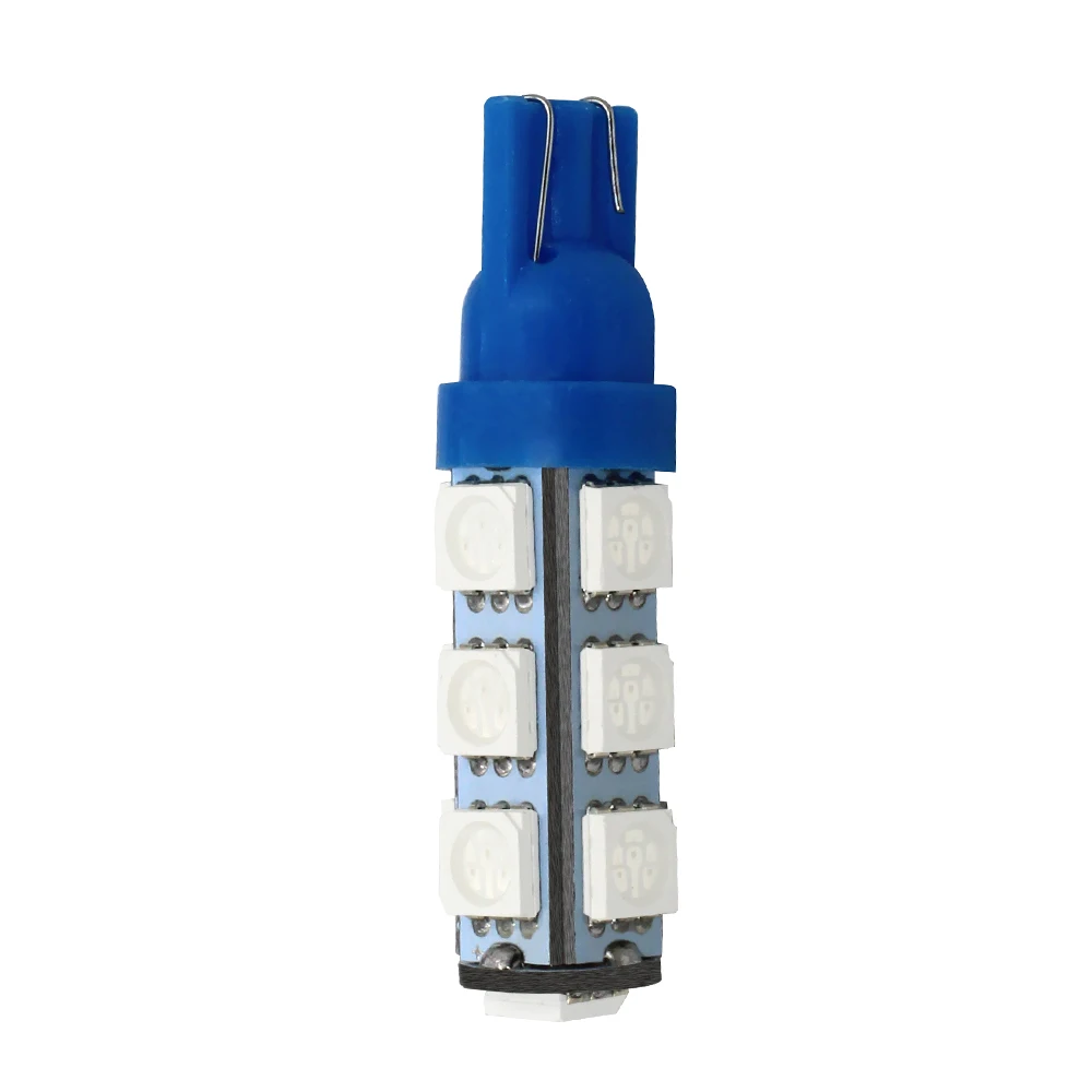T10 13 SMD 5050 белый авто светодиодный Поворотники боковые светильник AC/DC 12V 13led 194 168 W5W Клин 13SMD лампы интерьерные светильники