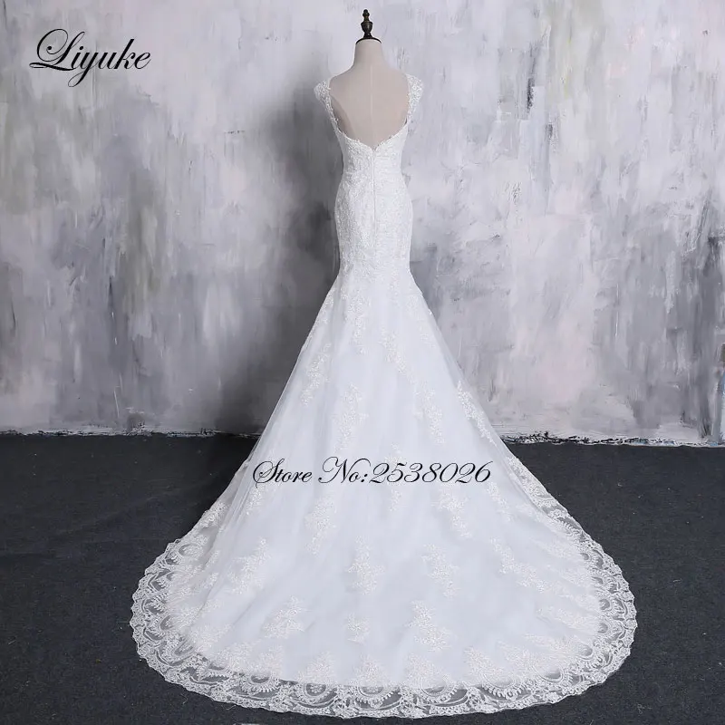 Великолепное Кружевное Свадебное платье с V-образным вырезом без рукавов со