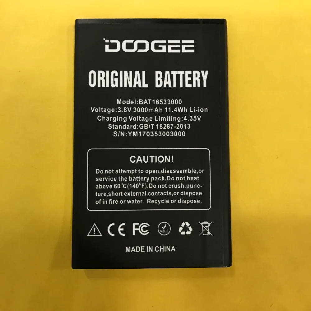 Аккумулятор MLLSE BAT16533000 3000 мАч Для DOOGEE 5 дюйма X9 pro мобильный телефон | Мобильные