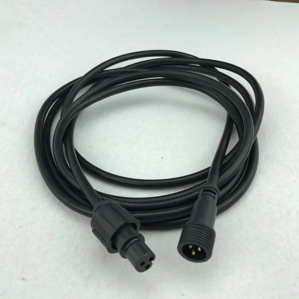 Xplug type BLACK 6 м (20 футов) 3 ядра водонепроницаемый Удлинительный кабель один конец с