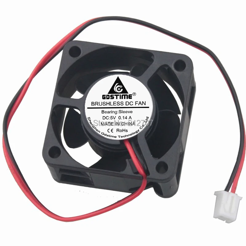10 шт. Gdstime DC XH2.54 2Pin 4020 40 мм 1 57 дюйма 5 в 40x20 вентилятор охлаждения|cooling fan|5v fan 20mm20mm 5v |