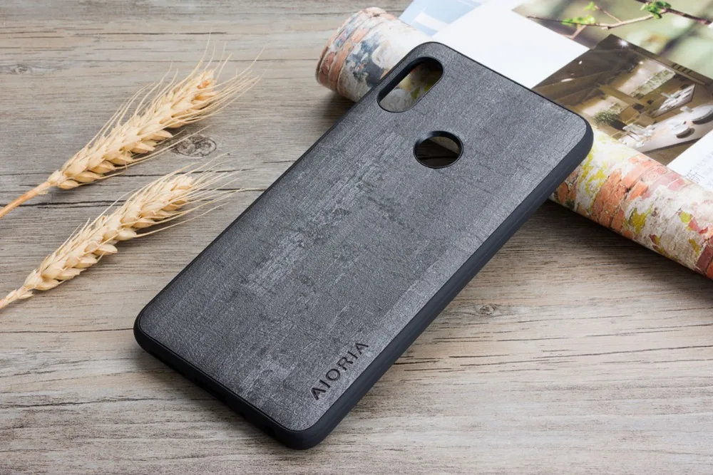 Aioria Винтаж Coque/чехол для Xiaomi Redmi Note 5 6 7 Pro Увядшая древесина кожа поверхность мягкий материал
